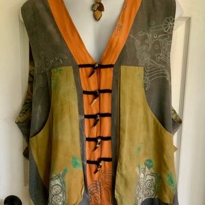 NWOT..Bohemian batik vest